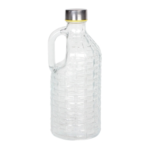 Μπουκάλι γυάλινο Φ10Χ25 εκ. 1100 ml με INOX καπάκι - KESKOR 50367
